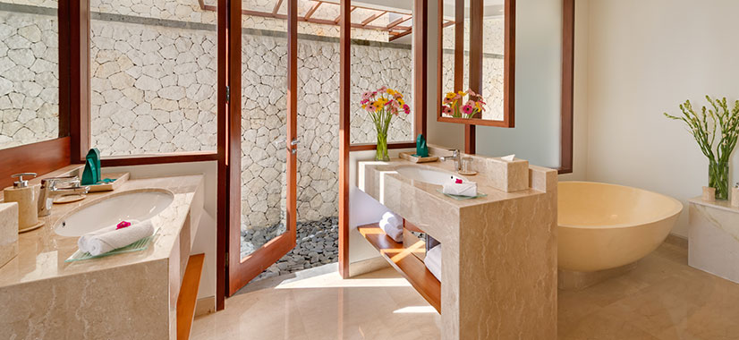 Pandawa Cliff Estate -  Villa Rose - Ensuite bathroom two